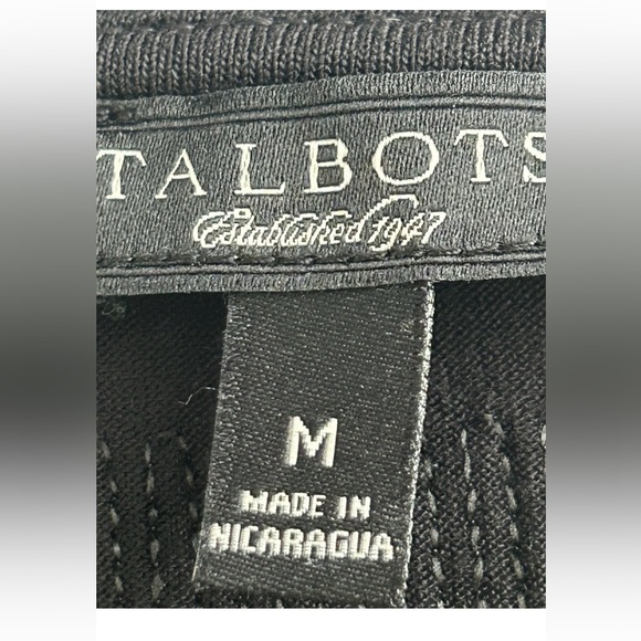 Talbots ladies‎ size medium black on black poly/rayon pullover sequin T-shirt - Picture 8 of 10